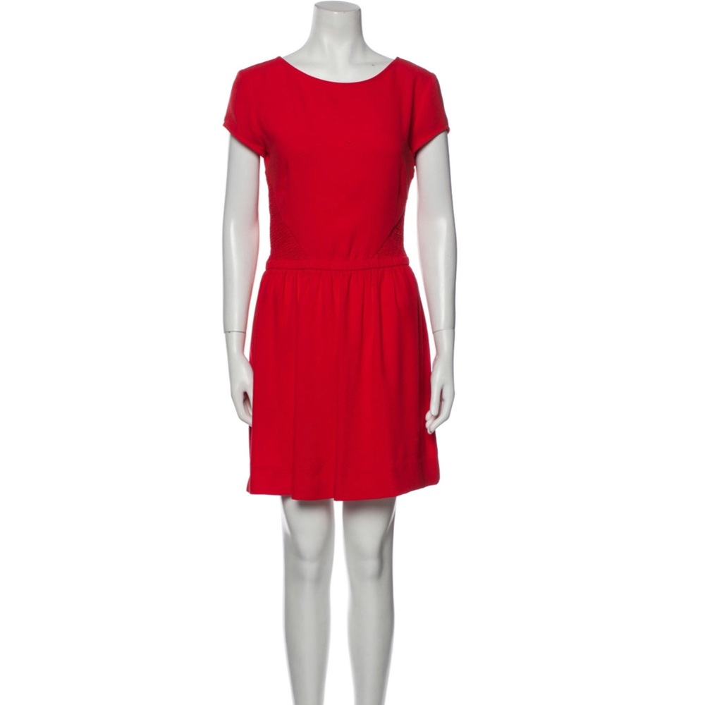 Maje scoop red dress size 2